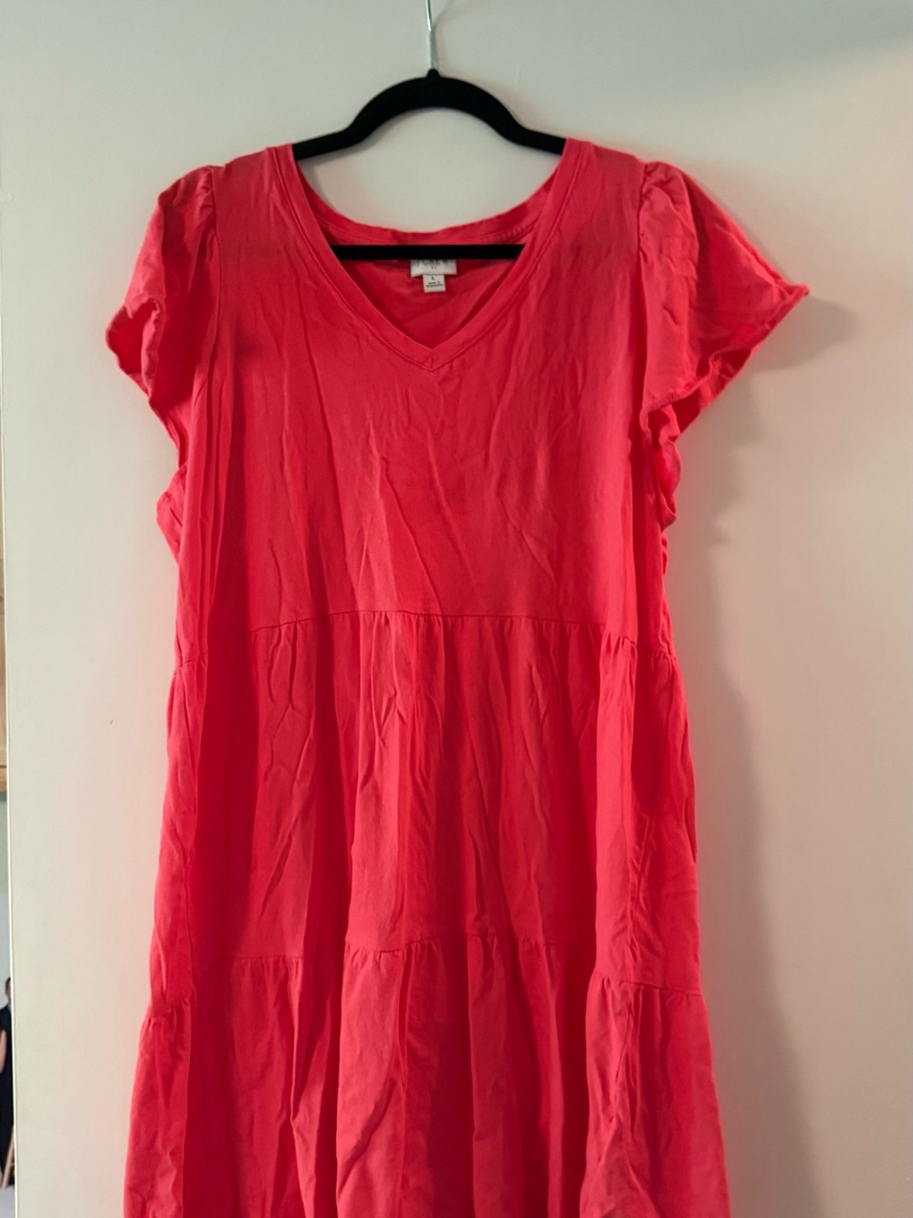 J. Crew Coral V-Neck dress